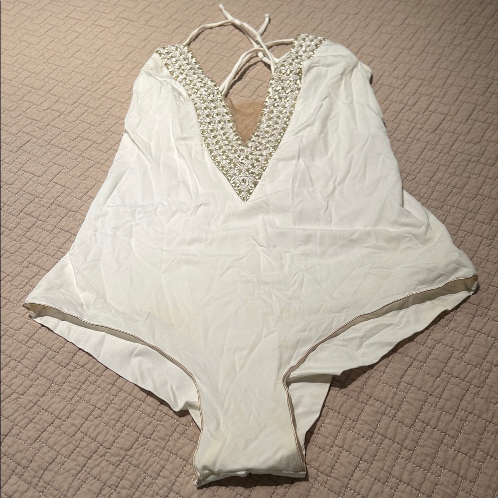La Perla White One Piece Swimsuit